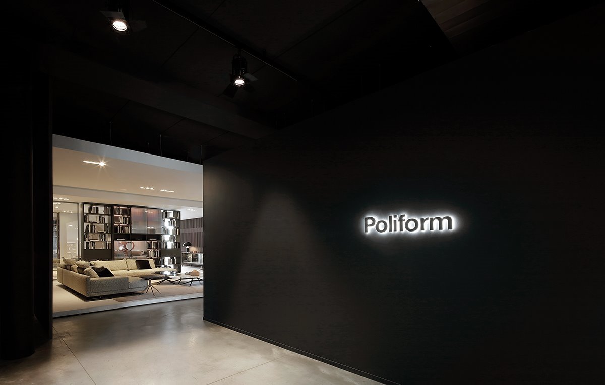 Poliform Lab: рестайлинг выставочного зала компании